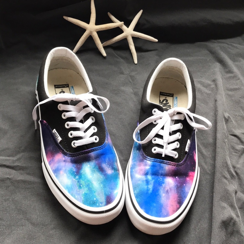 Vans custom made galaxy shoes